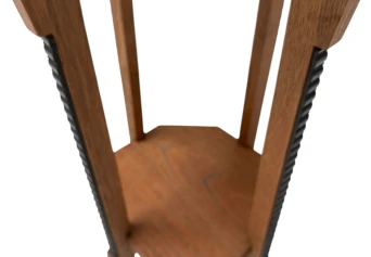 Art Deco Amsterdamse School Octagonal Pedestal Table, 1920s